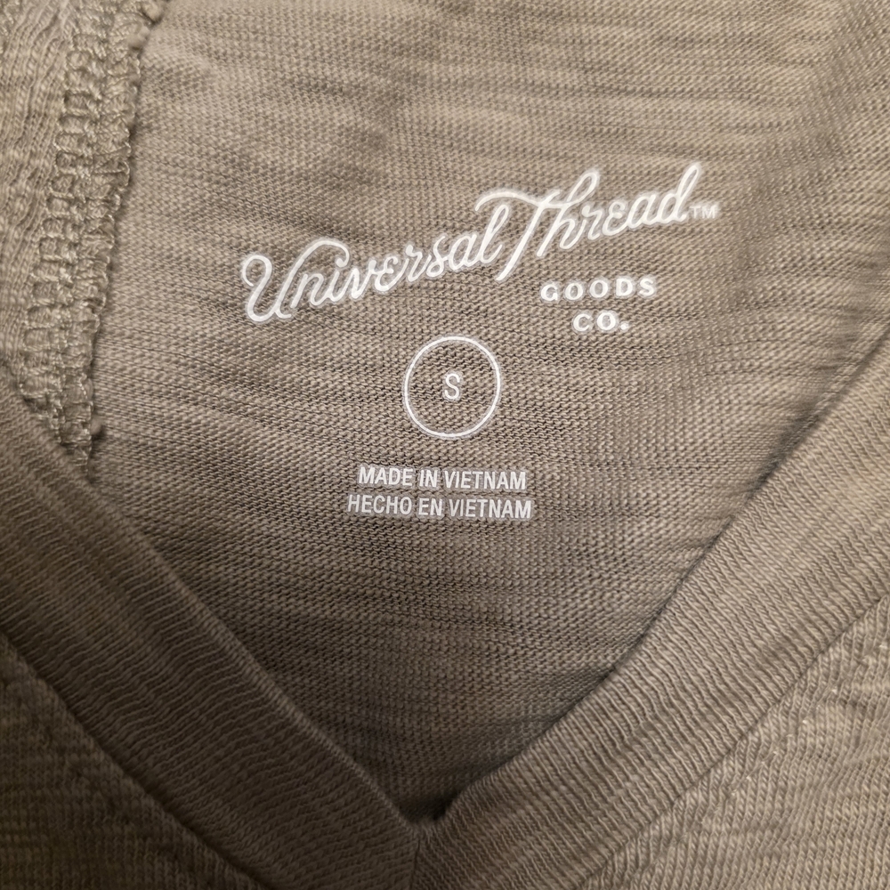 Tan V-Neck DRESS - Picture 3 of 3